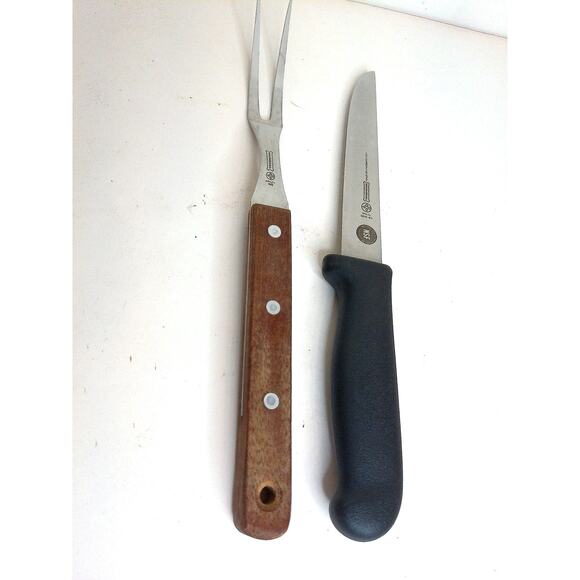 Vintage Mundial Brazil Carving Knife And Serving Fork SET OF 2 - Picture 1 of 6
